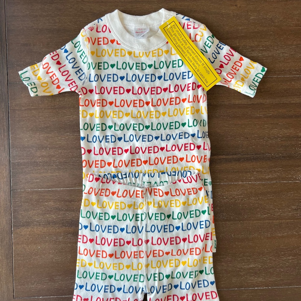 Hanna andersson shorts pajama set size 110 (size 5) nwt